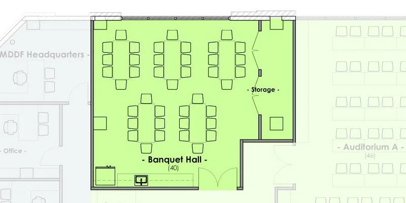Mountain West Dental Institute (MWDI) Banquet Hall Layout